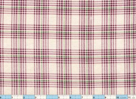 Burgundy Green Plaid Flannel